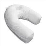 oreiller forme soie polyester coton blanc uni moderne dormir
