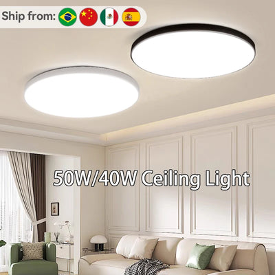 Plafonnier LED étanche IP44 en aluminium gris avec télécommande