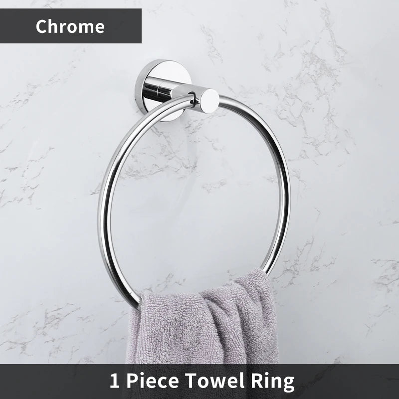 Accessoires salle bain chrome porte serviettes mural porte savon brosse wc porte serviette toilette
