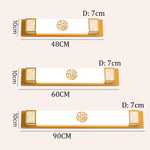 lampe murale moderne led noir doré verre ip65 48cm 60cm 90cm