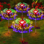 lampe solaire extérieure multicolore feu d'artifice moderne jardin led autoinstallation ip65