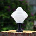 lampe solaire moderne rayures horizontales blanc noir éclairage quotidien cuisineextérieur fixée mural garantie2ans