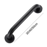 barre maintien acier inoxydable noir argenté moderne vis anneau plaque fixation 30cm 40cm 50cm
