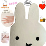 tapis blanc mignon visage lapin doux chambre coucher dessin animé animal fourni absorption 40x56cm