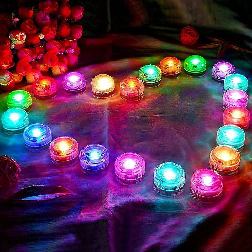 lumière led sous marine transparente moderne piscine halloween décoration fête mariage