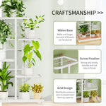 Support beige pour plantes à fleurs avec assemblage simple