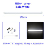 tube led blanc mat moderne éclairage intérieur cuisine garage clips montage