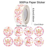 étiquettes autocollantes papillons fleurs strass dorés rose blanc festives mariage