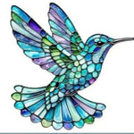 colibri suspendu mosaïque artisanale couleurs vives intérieur décoration ornement maison chambre