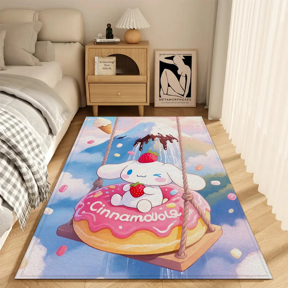 tapis sol chambre enfant motif cartoon mignon doux antidérapant décoratif porte d'entrée