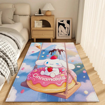 tapis sol chambre enfant motif cartoon mignon doux antidérapant décoratif porte d'entrée