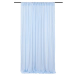 rideau moderne bleu clair uni semi opaque 150x214cm mariage anniversaire