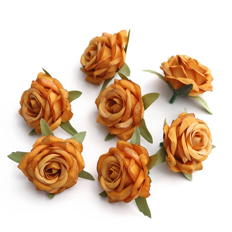fleurs artificielles roses bouquet blanc rose violet 10 pièces décoration mariage