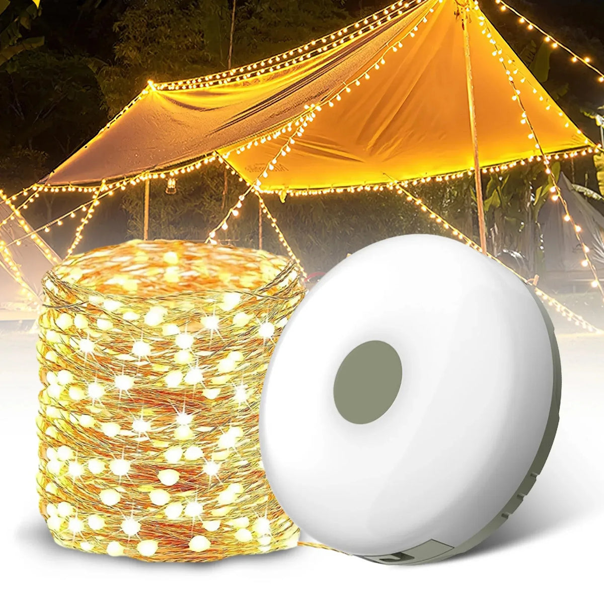 guirlande lumineuse portable extérieure led rechargeable camping modes éclairage flexible neon strips