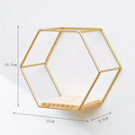 étagère murale hexagonale or moderne étagère murale noire métal étagère murale beige scandinave étagère