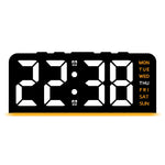 horloge numérique LED moderne multi couleurs ambiancé réglable sans marque