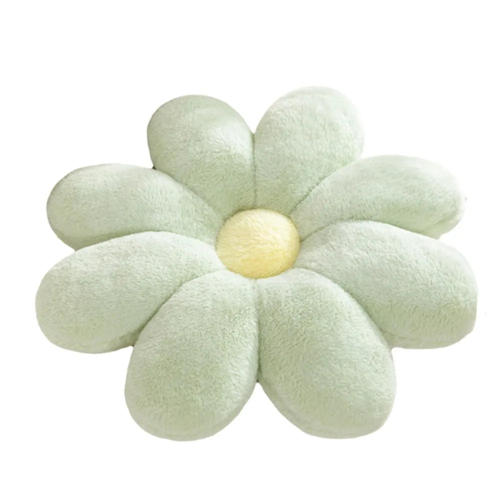 coussin fleuri doux rose pâle blanc jaune vert bleu moderne maison
