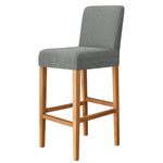 Housse chaise jaune rayée moderne adhésive polyester bar stool banquet