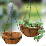 pots fleurs suspendus coir noir marron chaînes métalliques moderne minimaliste jardinintérieur