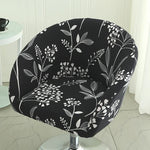 housse chaise extensible motif floral moderne fauteuil salle manger décor maison élastique