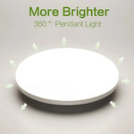 lampe moderne ultra mince blanc 36w 2000lm led 10m² éclairage quotidien