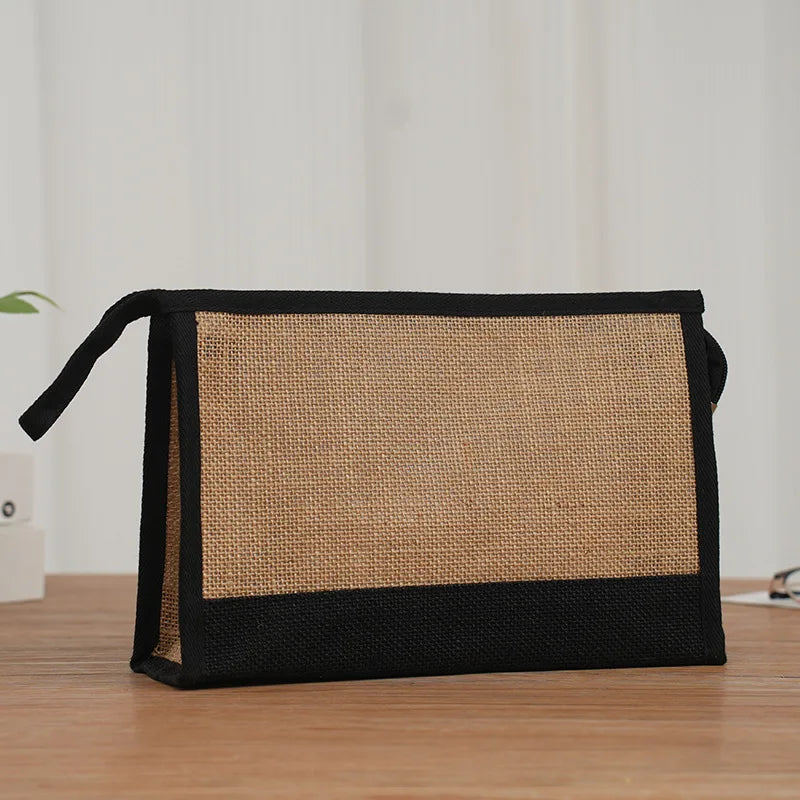 sac main toile polyester fermeture éclair blanc vert noir beige moderne pratique