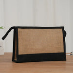 sac main toile polyester fermeture éclair blanc vert noir beige moderne pratique