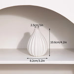 vase céramique moderne vert clair blanc bleu clair uni opacité table decoration