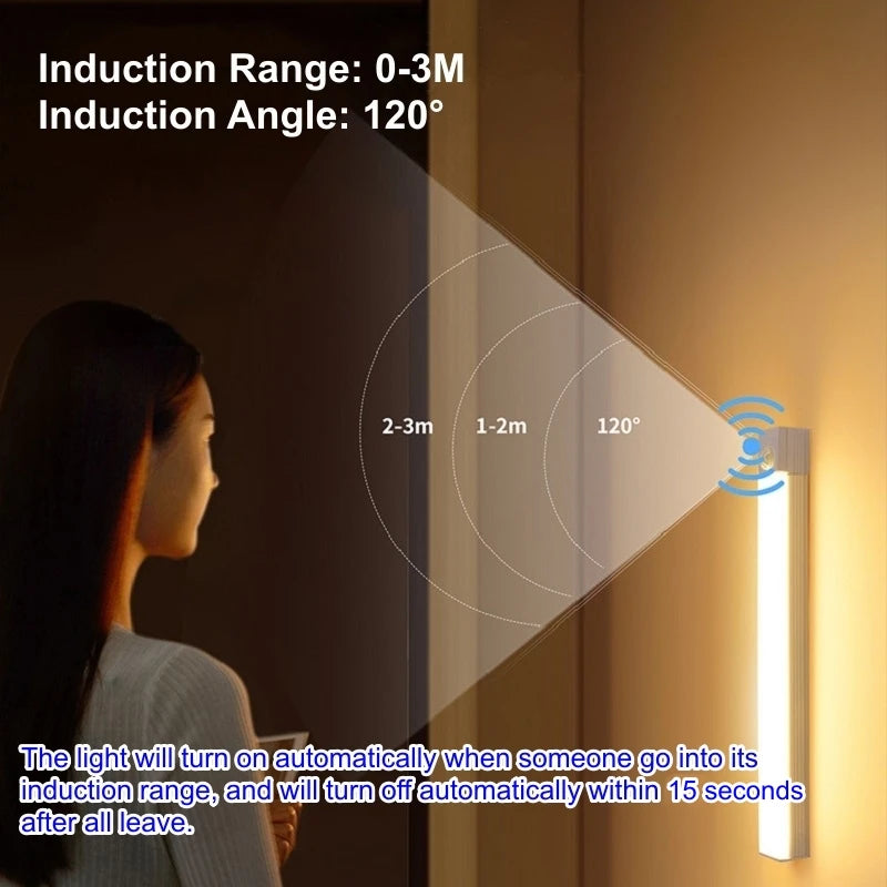 lampe led veilleuse rechargeable détecteur mouvement blanc cool warm adhésive rectangle moderne minimaliste