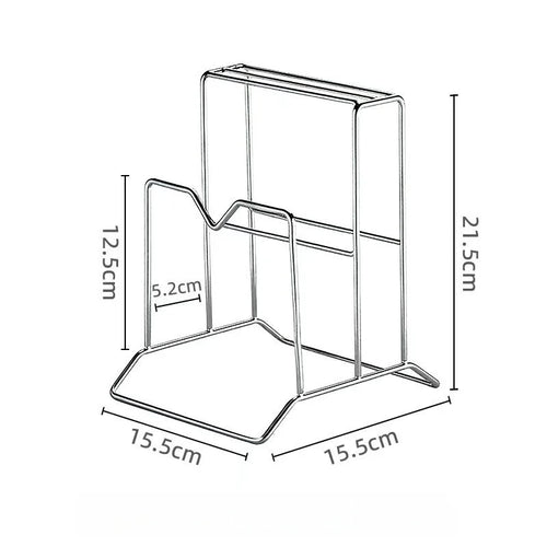 bloc couteaux blanc texture bois moderne support métallique couteaux organisation cuisine