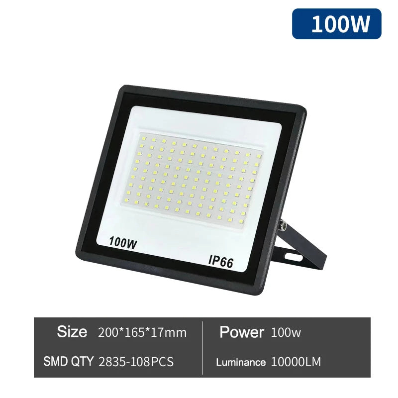 projecteur led puissance variable noir moderne mural 100w 200w 300w 220v aluminium