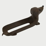 support hot dog chien marron beige noir imprimé créatif fun ketchup mayonnaise