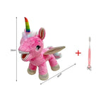 jouets peluche animaux tigre girafe lion dents brossage éducation cadeaux doux imitation dentistes