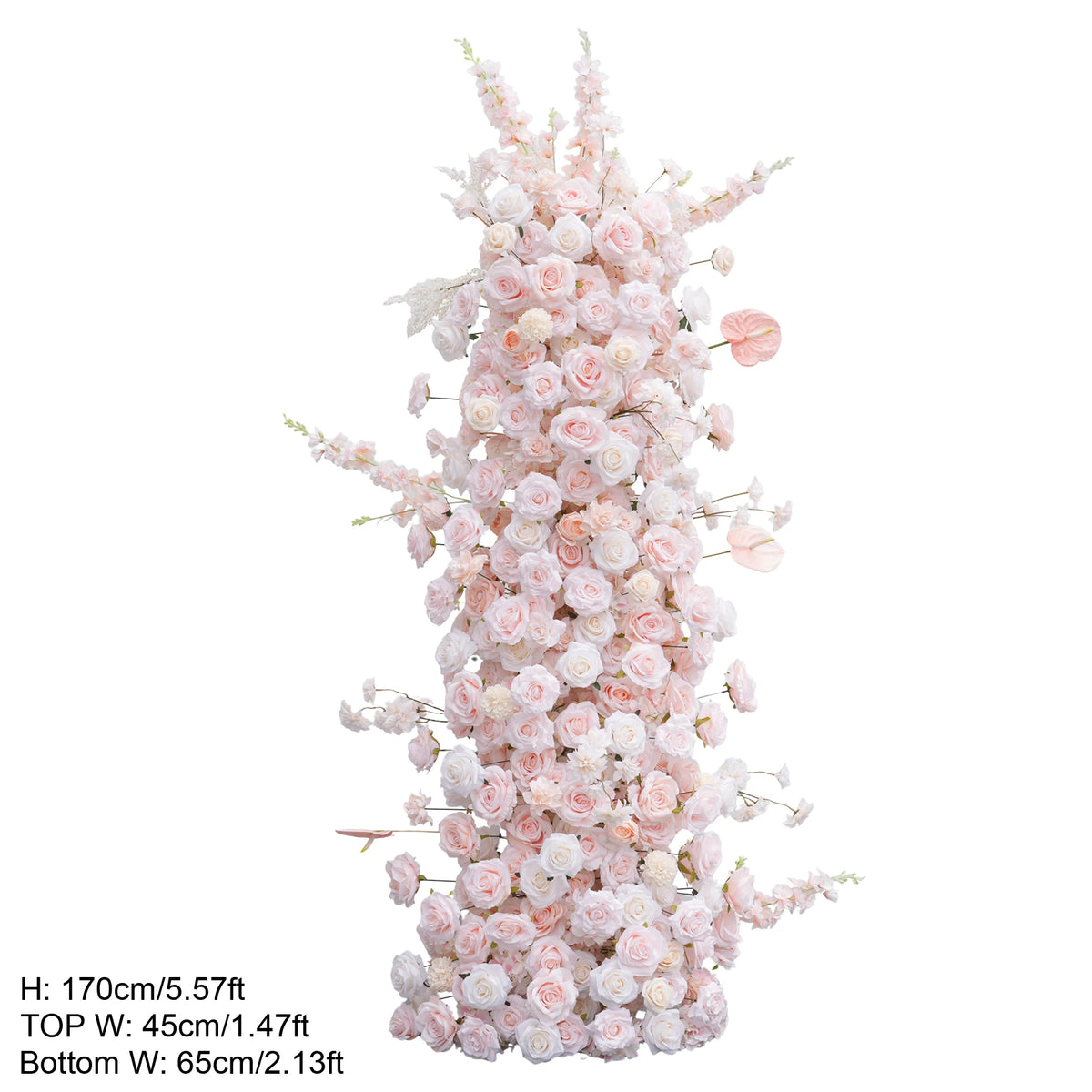 décoration mariage arbre artificiel rose clair fleurs modernes élégantes extérieurintérieur événement floral