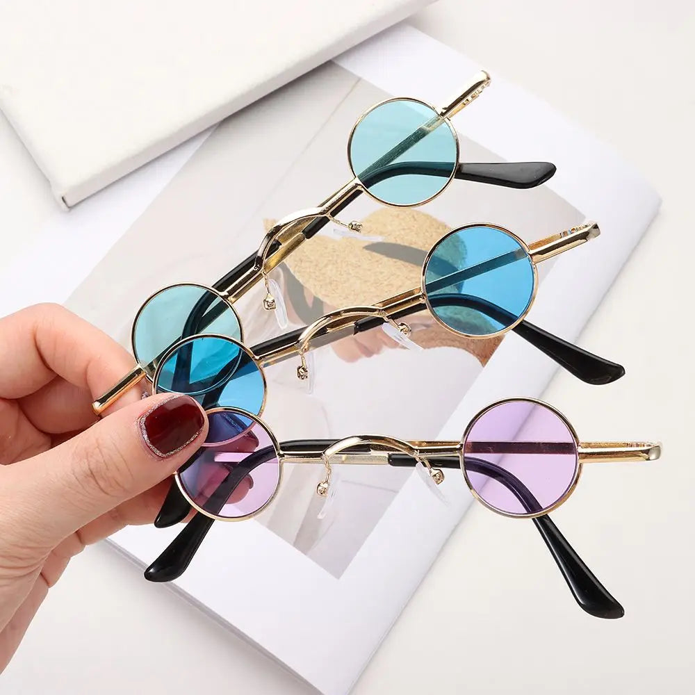 lunettes soleil unisexe rondes vintage or noir gris transparentes classiques punk anti reflet uv