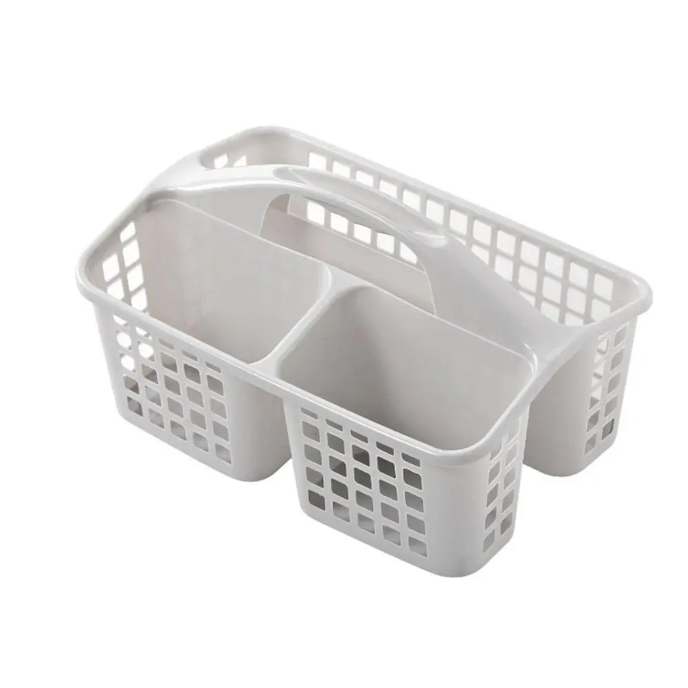 organisateur salle bain panier rangement blanc gris bleu pastel treillis moderne minimaliste