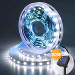 ruban led solaire 5m blanc moderne ip65 adhésif 18+lumières