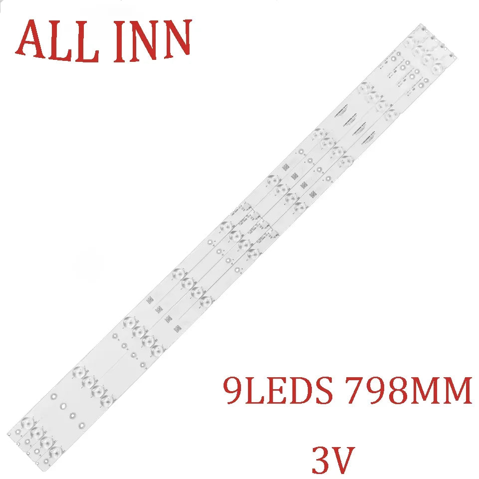 bande led adhésive blanc moderne 3v 798mm 9leds éclairage télécran rétro lumière