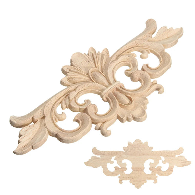 applique murale bois sculpté floral baroque beige opaque decoration interieur