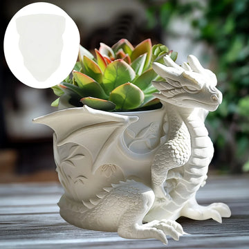 moule silicone pot forme dragon koala chat ours succulente verte fleurs miel transparent texturé
