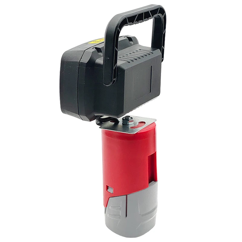 lampe torche portative rouge gris moderne batterie lithium rechargeable poignée extérieure abs