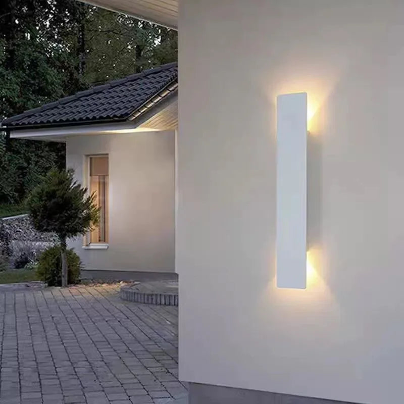lampe murale moderne noire étanche 18w ip65 led 85265v ip65