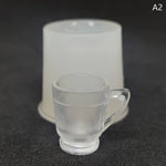 miniatures tasses silicone transparentes blanches rouges accessoires décoration maison poupée simples modernes