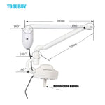 lampe chirurgicale led moderne fixation murale blanc durable 50000h infrared sensing 80000lux
