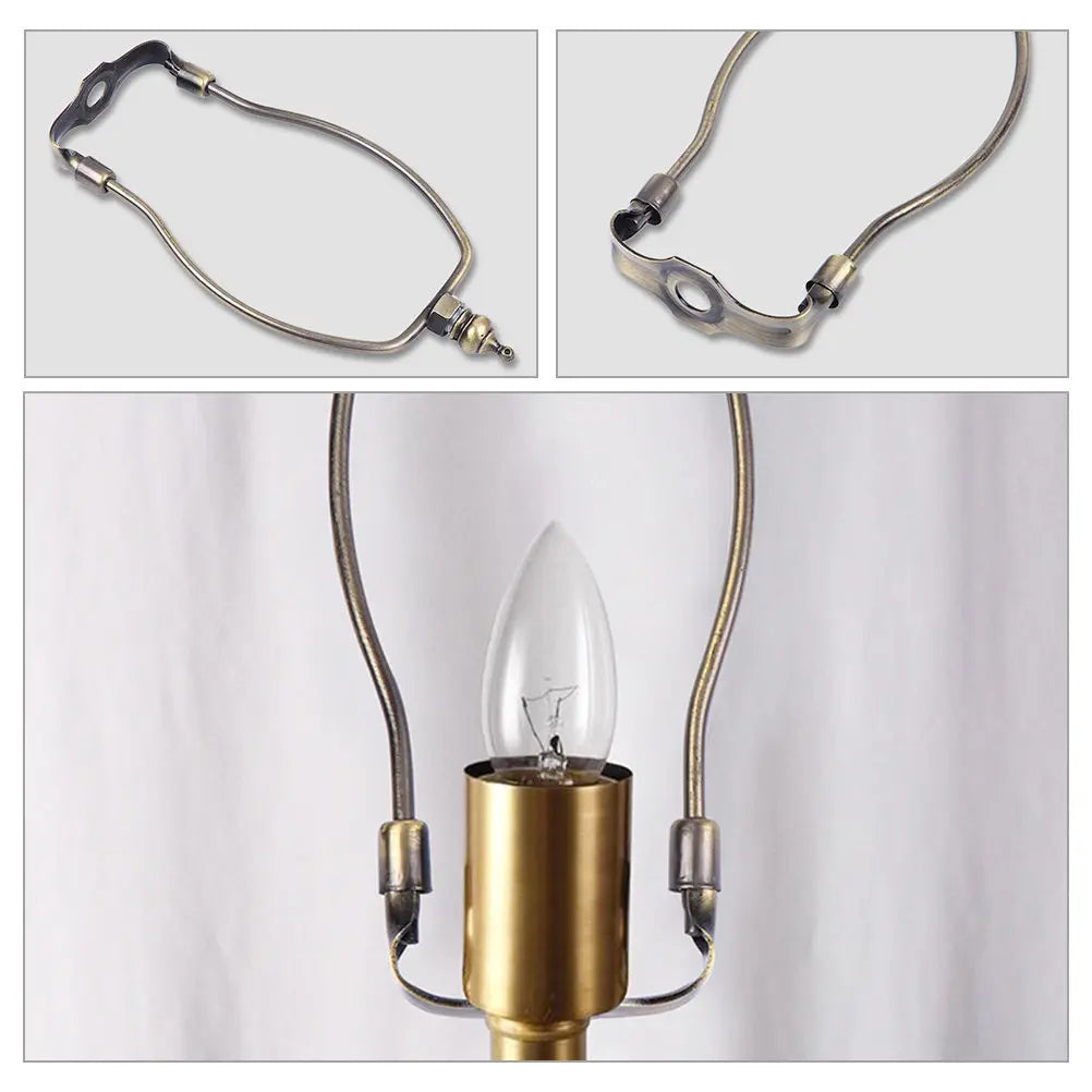 supports abat jour argenté moderne lampes table sol remplacement pièces détachées lumière fixations