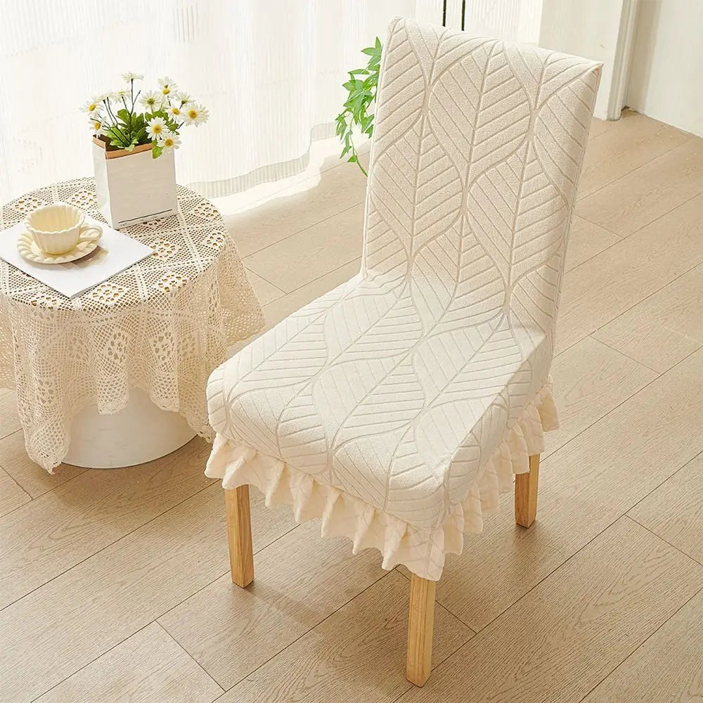 housse chaise classique rayures vert clair beige gris bleu marine polyester coton ruffles