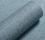 papier peint auto adhésif moderne texture lin beige clair imperméable vinyle 55cm 1m 3m