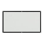 écran projection pliable blanc noir tissé moderne pratique fixations sac.storage