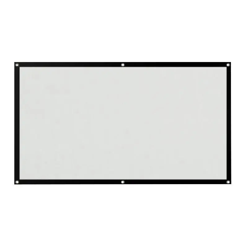 écran projection pliable blanc noir tissé moderne pratique fixations sac.storage