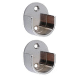 support tige argenté moderne fixations rail rideau finitions accessoire fenêtre traitement métal